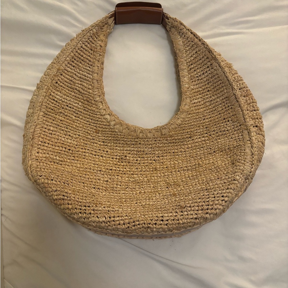 STAUD Tan Woven Hobo Bag - Picture 3 of 10